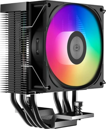 Устройство охлаждения(кулер) PcCooler R400 ARGB Soc-AM5/AM4/1200/1700/1851 черный 4-pin 18-30dB Al+Cu 180W Ret (R400-BKAWYX-US)