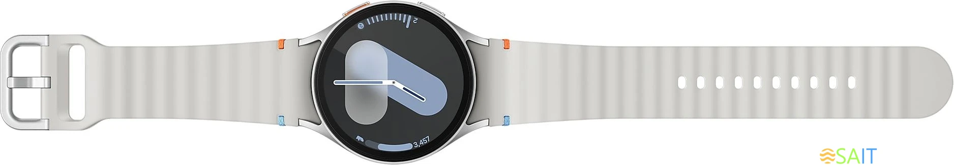 Смарт-часы Samsung Galaxy Watch 7 LTE 44мм 1.47" AMOLED корп.серебристый рем.серебристый (SM-L315FZSACAU)