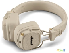 Гарнитура накладные Marshall Major V бежевый беспроводные bluetooth оголовье (MAJOR V CREAM)
