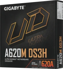Материнская плата Gigabyte A620M DS3H Socket AM5 AMD A620 4xDDR5 mATX AC`97 8ch(7.1) GbLAN RAID+VGA+HDMI+DP