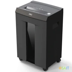 Шредер Deli Laro-H ET098 серый (секр.P-7) фрагменты 8лист. 30лтр. скрепки скобы пл.карты CD