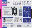 Кронштейн для телевизора Kromax GALACTIC-1 new черный 15"-32" макс.20кг настенный поворот и наклон