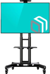 Стойка для телевизора Onkron TS1551 черный 40"-70" макс.45.5кг напольный мобильный