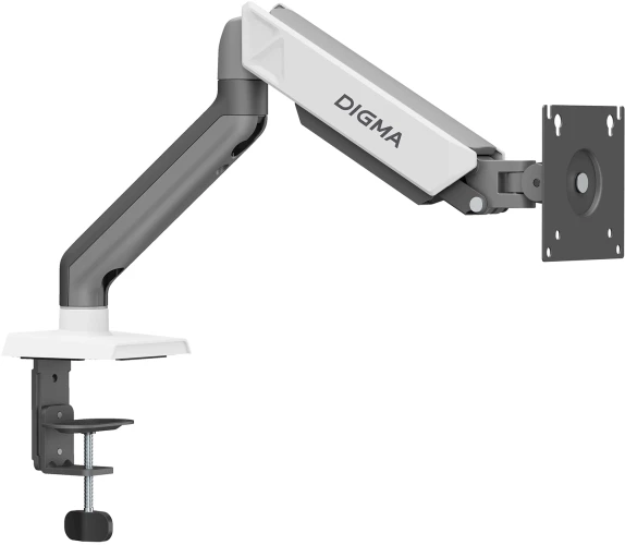 Кронштейн для мониторов ЖК Digma D-MM101 серый 17"-32" макс.9кг крепление к столешнице поворот и наклон