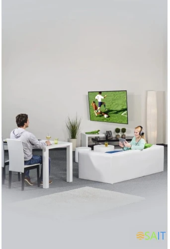 Кронштейн для телевизора Hama 00220824 черный 32"-65" макс.25кг настенный поворот и наклон