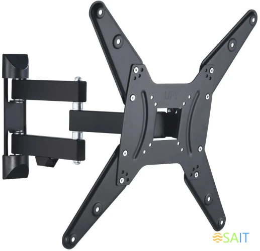 Кронштейн для телевизора Hama 00220824 черный 32"-65" макс.25кг настенный поворот и наклон