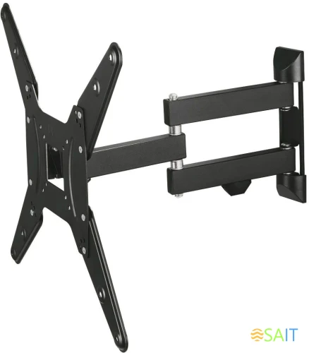 Кронштейн для телевизора Hama 00220824 черный 32"-65" макс.25кг настенный поворот и наклон