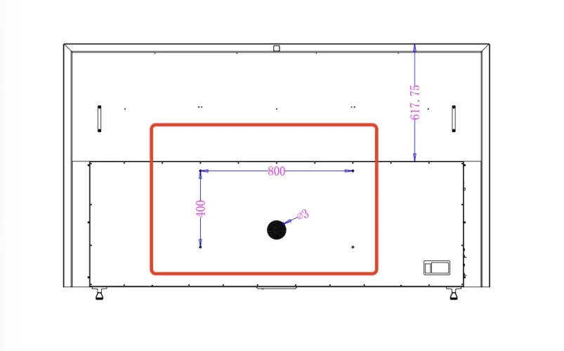 Телевизор QLED Skyworth 100" 100Q78G Eye Care фиолетовый 4K Ultra HD 120Hz DVB-T DVB-T2 DVB-C DVB-S DVB-S2 USB WiFi Smart TV