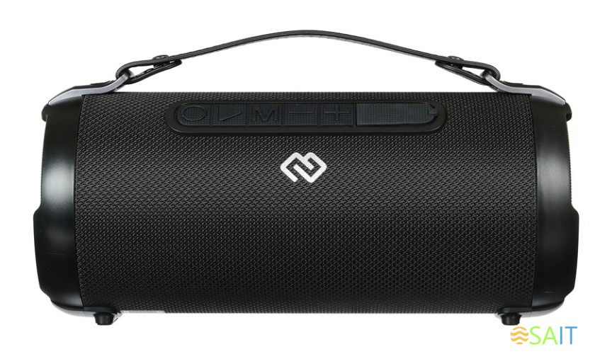 Колонка порт. Digma S-22 черный 15W 1.0 BT 1500mAh (SP2215B)