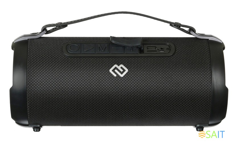 Колонка порт. Digma S-22 черный 15W 1.0 BT 1500mAh (SP2215B)