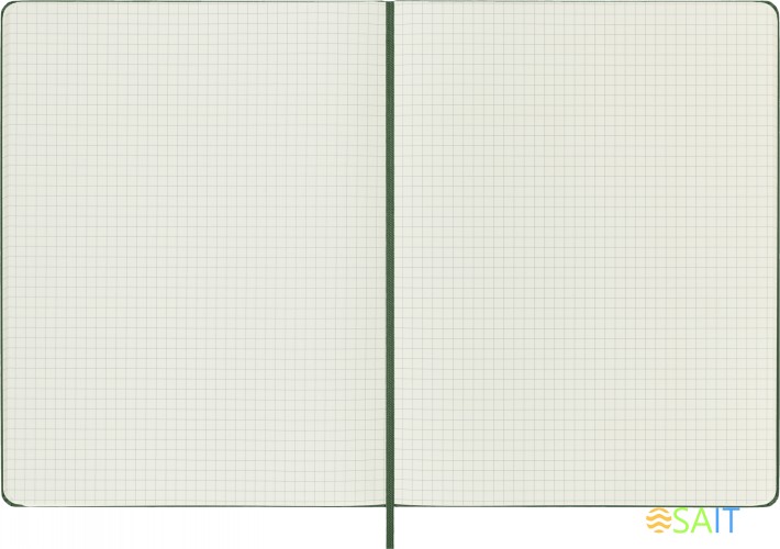 Блокнот Moleskine CLASSIC QP091K15 XLarge 190х250мм 192стр. клетка твердая обложка зеленый
