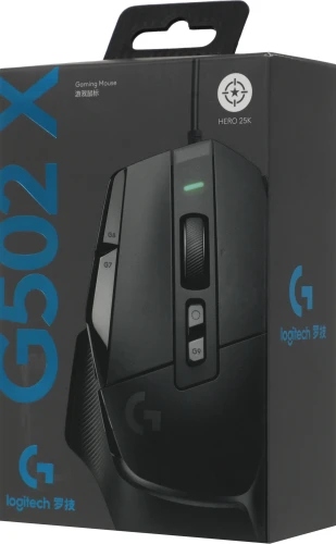 Мышь Logitech G502 X черный оптическая 25600dpi USB 13but (910-006142)