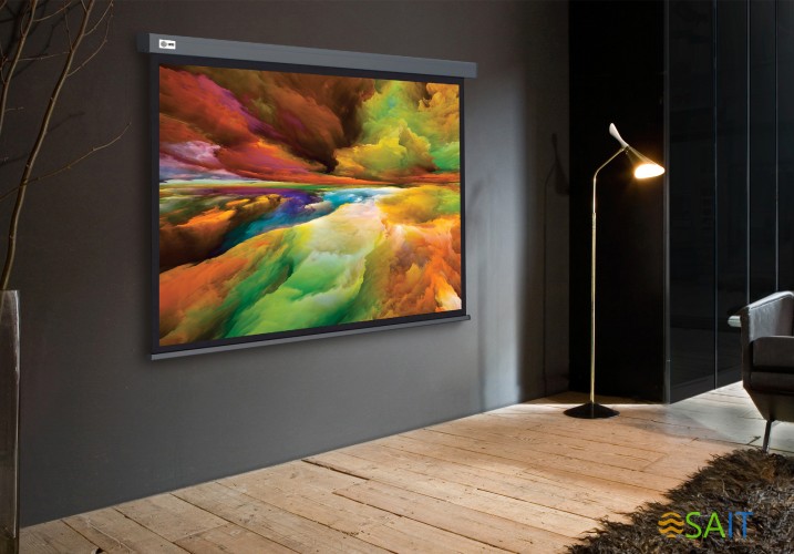 Экран Cactus 152x203см Wallscreen CS-PSW-152X203-SG 4:3 настенно-потолочный рулонный серый