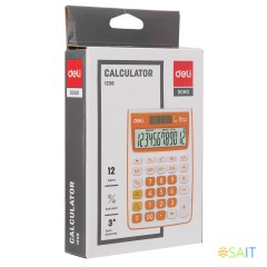 Калькулятор настольный Deli E1238black черный 12-разр.