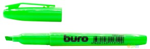 Текстовыделитель Buro Base скошенный пиш. наконечник 1-4мм зеленый коробка