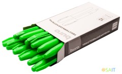 Текстовыделитель Buro Base скошенный пиш. наконечник 1-4мм зеленый коробка