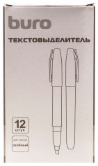 Текстовыделитель Buro Base скошенный пиш. наконечник 1-4мм зеленый коробка