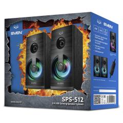 АС SVEN SPS-512, черный (6 Вт, питание USB, подсветка) Sven SV-020156