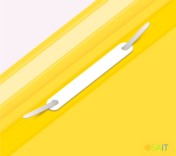 Папка-скоросшиватель Бюрократ -PS20YEL A4 прозрач.верх.лист пластик желтый 0.12/0.16