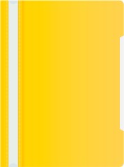 Папка-скоросшиватель Бюрократ -PS20YEL A4 прозрач.верх.лист пластик желтый 0.12/0.16
