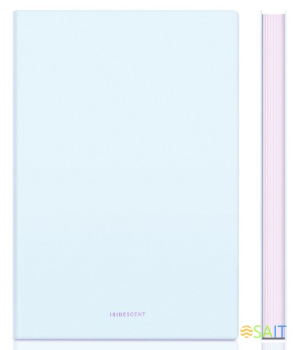 Блокнот Deli EN140LBLUE A5 210х143мм искусст. кожа 96л линейка мягкая обложка голубой