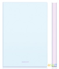 Блокнот Deli EN140LBLUE A5 210х143мм искусст. кожа 96л линейка мягкая обложка голубой