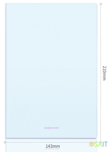 Блокнот Deli EN140LBLUE A5 210х143мм искусст. кожа 96л линейка мягкая обложка голубой