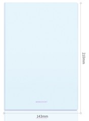 Блокнот Deli EN140LBLUE A5 210х143мм искусст. кожа 96л линейка мягкая обложка голубой