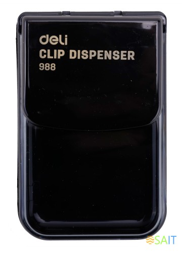 Скрепочница Deli E988 магнитная ассорти картонная коробка