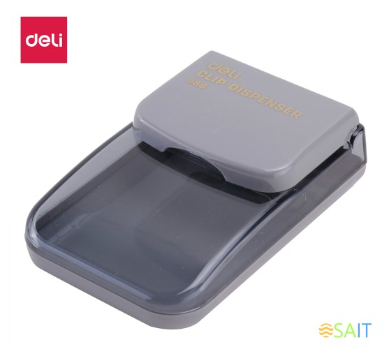 Скрепочница Deli E988 магнитная ассорти картонная коробка