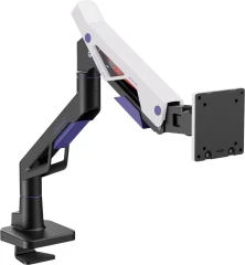 Кронштейн для мониторов Ultramounts UM741BW черный/белый 24"-57" макс.30кг крепление к столешнице поворот и наклон