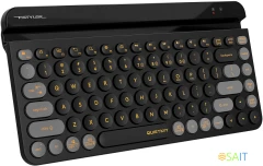Клавиатура A4Tech Fstyler FBK30 черный/серый USB беспроводная BT/Radio slim Multimedia (FBK30 BLACKCURRANT)