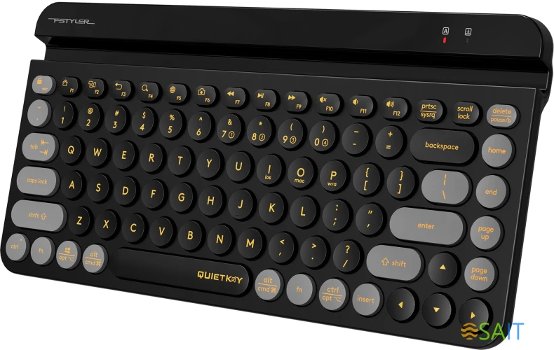 Клавиатура A4Tech Fstyler FBK30 черный/серый USB беспроводная BT/Radio slim Multimedia (FBK30 BLACKCURRANT)