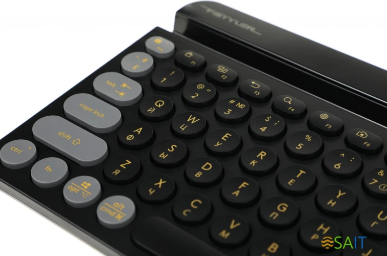 Клавиатура A4Tech Fstyler FBK30 черный/серый USB беспроводная BT/Radio slim Multimedia (FBK30 BLACKCURRANT)