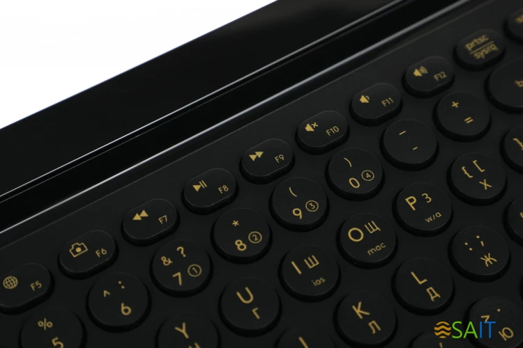 Клавиатура A4Tech Fstyler FBK30 черный/серый USB беспроводная BT/Radio slim Multimedia (FBK30 BLACKCURRANT)