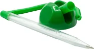 Ручка шариков. Silwerhof ECO зеленый d=0.7мм син. черн. на подставке сменный стержень линия 0.5мм кругл.