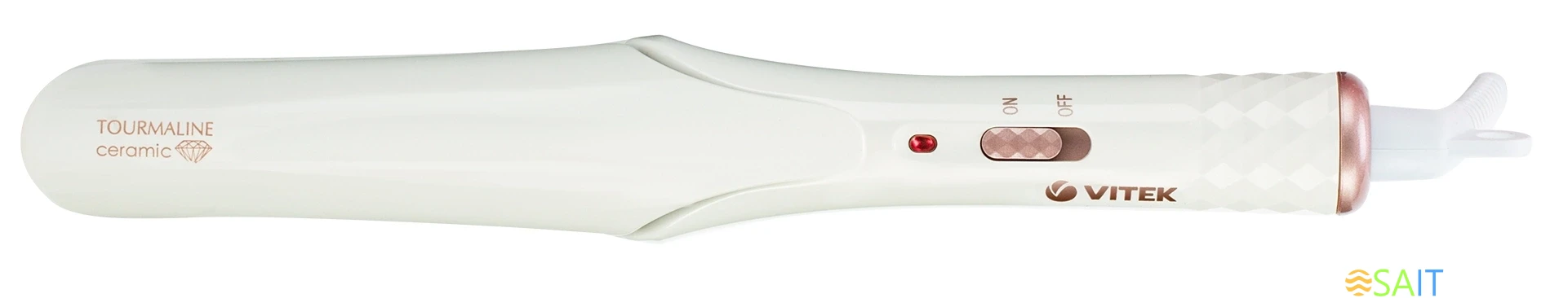 Выпрямитель Vitek VT-8406 25Вт белый макс.темп.:200С покрытие:керамико-турмалиновое