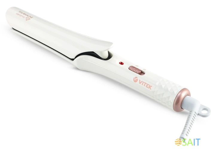 Выпрямитель Vitek VT-8406 25Вт белый макс.темп.:200С покрытие:керамико-турмалиновое