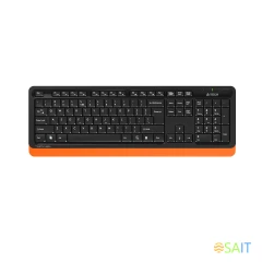 Клавиатура + мышь A4Tech Fstyler FG1010 клав:черный/оранжевый мышь:черный/оранжевый USB беспроводная Multimedia (FG1010 ORANGE)