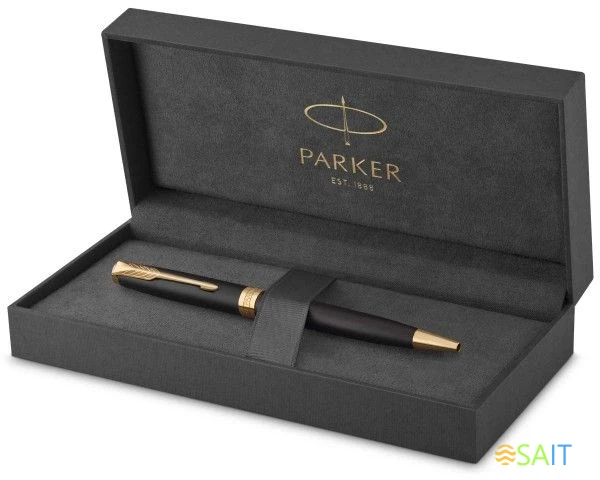 Ручка шариков. Parker Sonnet Core K528 (1931519) Matte Black GT M черн. черн. подар.кор.