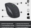Мышь Logitech MX Anywhere 2S графитовый оптическая 4000dpi беспров. BT/Radio USB 7but (910-006211)
