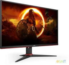 Монитор AOC 27" Gaming 27G2SAE черный/красный VA LED 16:9 HDMI M/M матовая 350cd 178гр/178гр 1920x1080 165Hz FreeSync Premium VGA DP FHD 4.63кг
