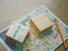 Блок самоклеящийся бумажный Stick`n ECO 21799 76x76мм 400лист. 60г/м2 пастель желтый