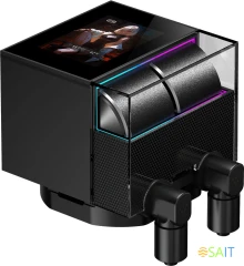 Система водяного охлаждения PcCooler DS360 Display Soc-AM5/AM4/1200/1700/1851 черный 4-pin Al LCD 310W Ret (DS360-BKNWXY-GL)