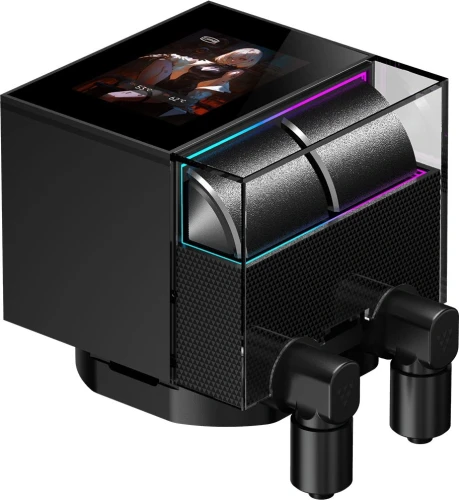 Система водяного охлаждения PcCooler DS360 Display ARGB Soc-AM5/AM4/1200/1700/1851 черный 4-pin 39.8dB Al LCD 310W Ret (DS360-BKNWXY-GL)