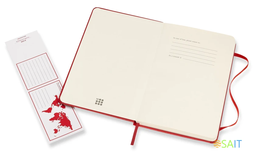 Блокнот Moleskine CLASSIC QP050F2 Medium 115x180мм 208стр. линейка твердая обложка красный