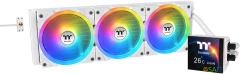 Система водяного охлаждения Thermaltake MAGFloe 360 Ultra Snow ARGB Soc-AM5/AM4/1200/1700/1851 белый 4-pin 30.6dB Al+Cu LCD Ret (CL-W433-PL12SW-A)