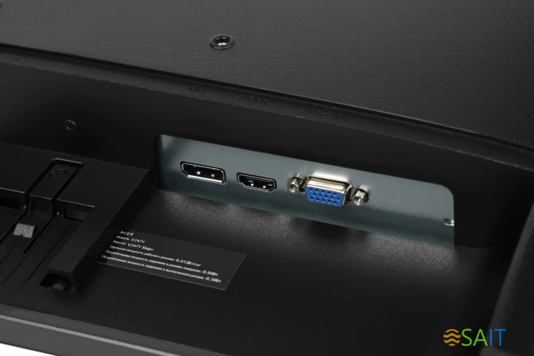 Монитор Acer 23.8" Vero V247YEbipv черный IPS LED 4ms 16:9 HDMI 250cd 178гр/178гр 1920x1080 100Hz FreeSync VGA DP FHD 4.3кг