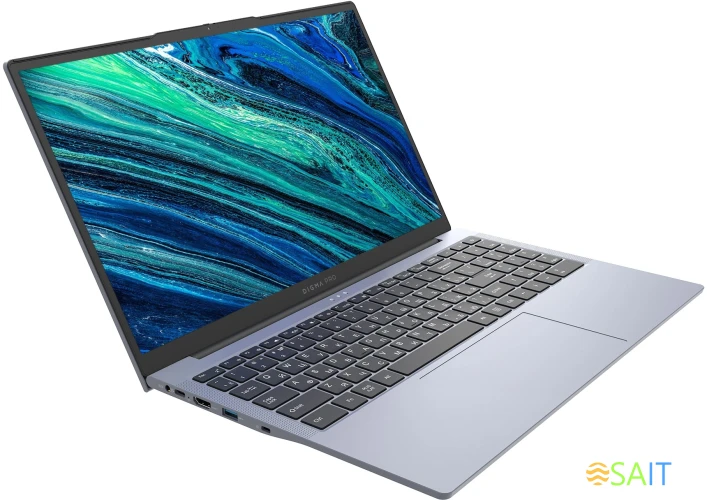 Ноутбук Digma Pro Cursus Ryzen 5 3500U 16Gb SSD512Gb AMD Radeon Vega 8 15.6" IPS FHD (1920x1080) Windows 11 Pro grey WiFi BT Cam 5500mAh (DN15R5-ADXW10)