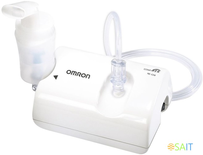Ингалятор Omron NE-C24 (NE-C801S-RU) компрессорный стационарный белый